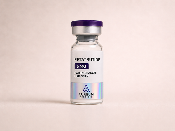 Retatrutide 5mg vial research peptide - Aureum Peptides